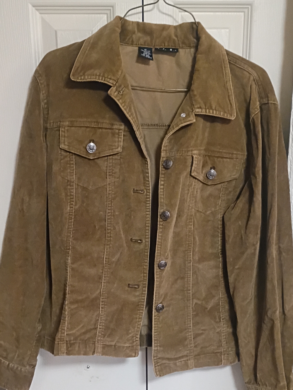 Rafaella Olive-Brown Corduroy Shirt Jacket